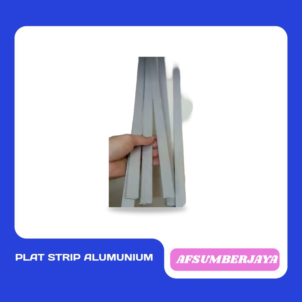 Plat Alumunium strip 25mm x 1m x 6meter - Plat strip alumunium