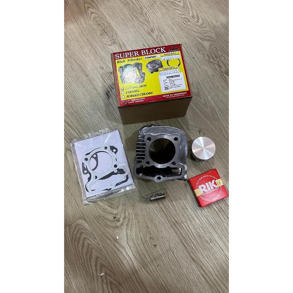 BLOK SEHER GENIO BEAT DELUXE 53 MM BRT BLOK SEHER BRT GENIO BEAT DELUXE 53MM FORGED PISTON BRT