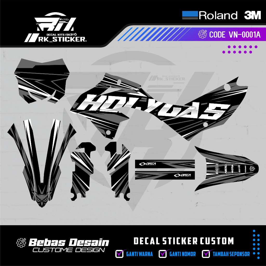 DECAL KLX 150 SE 2023-2024 - DECAL KLX 150 SM 2023-2024FREE USTOME DESIGN