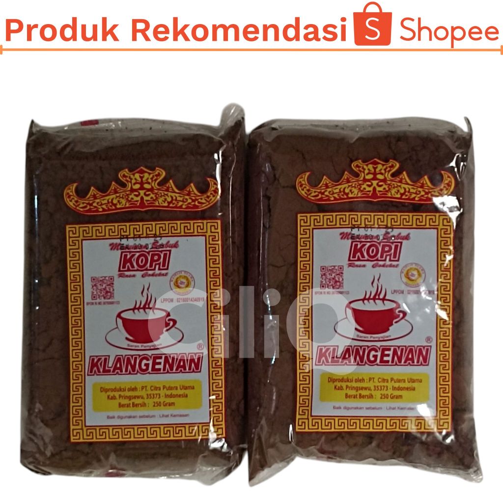 

Kopi Bubuk Klangenan 500gr Lampung Asli Lebih Murah (2 x 250gr)