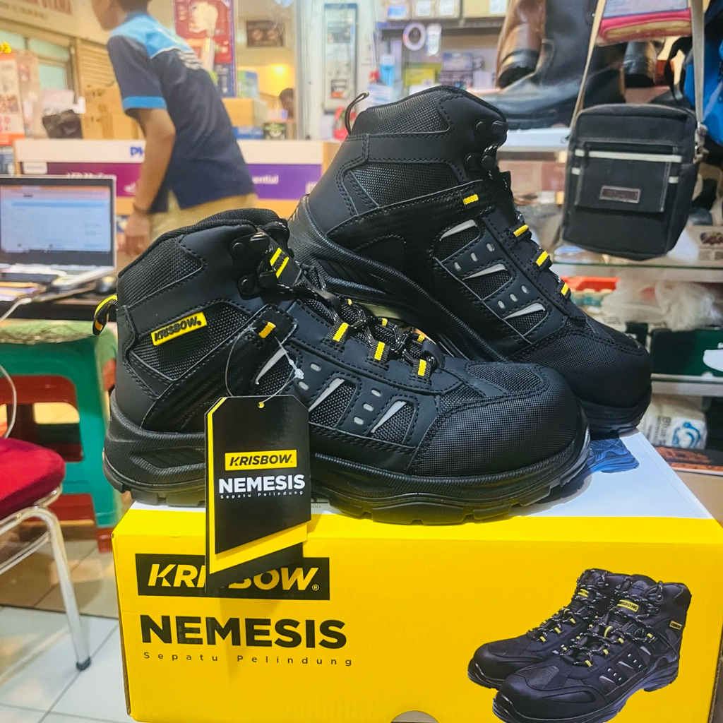 Sepatu Safety Krisbow Nemesis 6 inch / Sepatu Krisbow Nemesis Asli Original