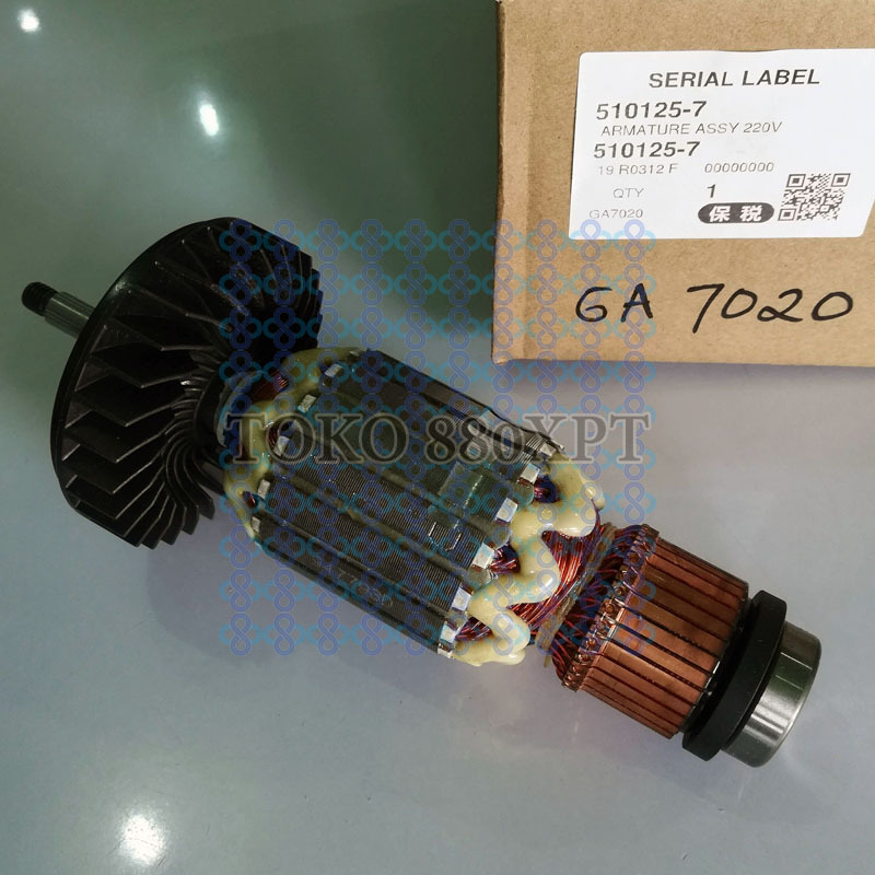 Armature Angker Rotor Makita GA7020 GA9020 GA 7020 9020 Gerinda Tangan Original 510125-7