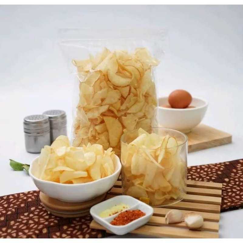 

1kg keripik singkong asin/Kripik singkong Original renyah gurih