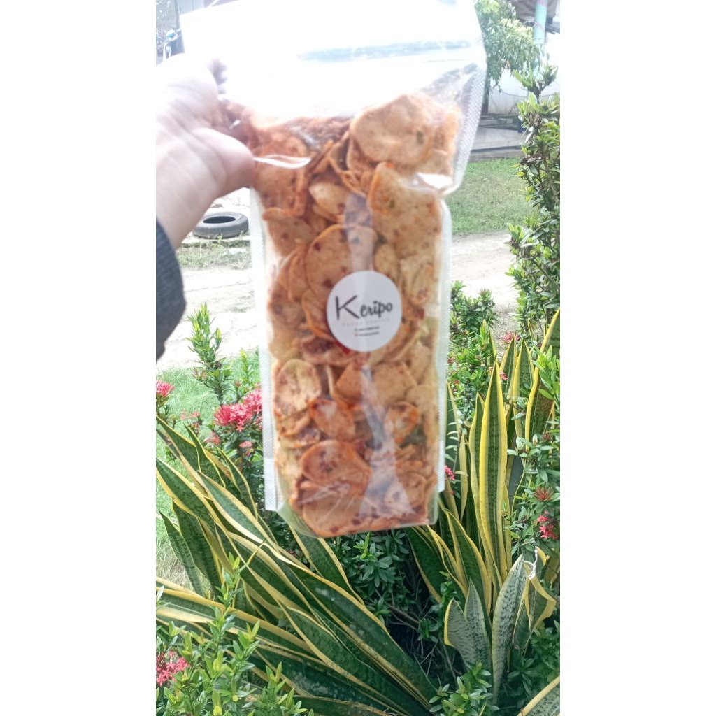 

Basreng bulat pedas daun jeruk