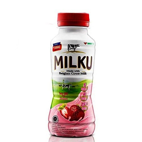 

Original Harga ecer Milku premium Coklat Stroberi 200ml 1 Pack Isi 12 Botol Susu UHT Gizi Seimbang Kemasan Botol