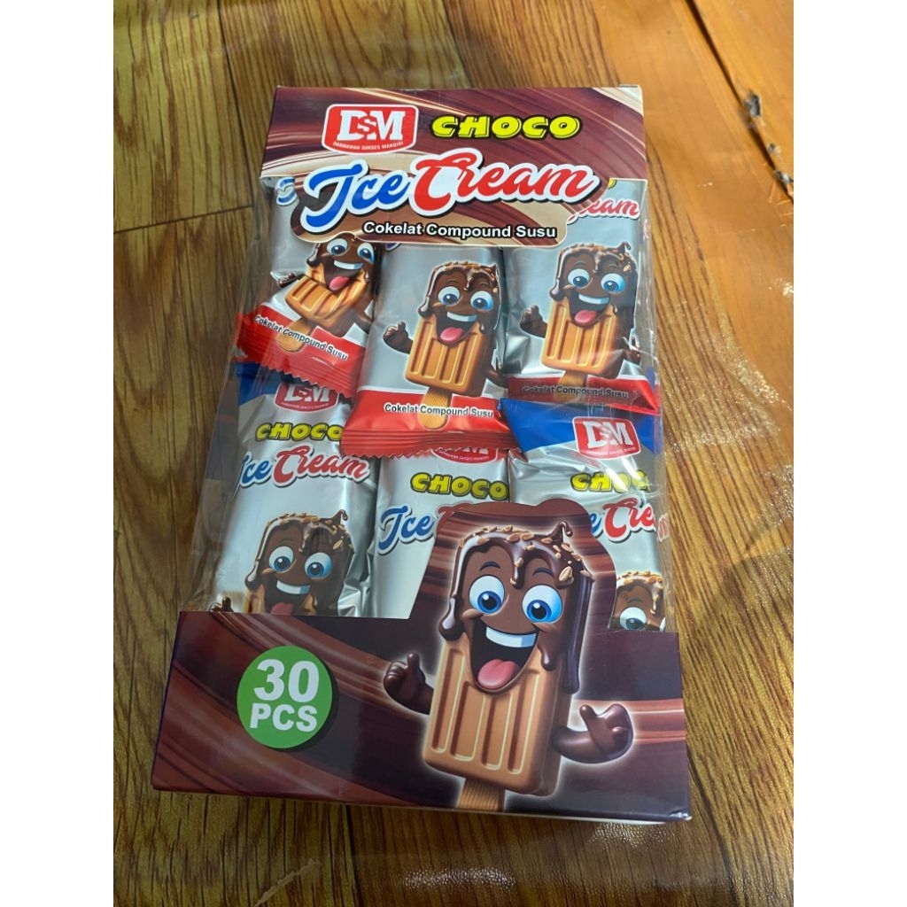 

DSM CHOCO ICE CREAM ISI 30PCS