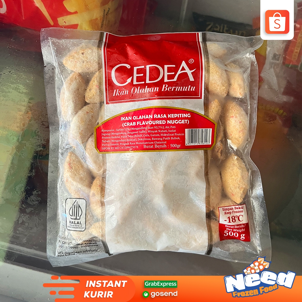 

CEDEA CRAB NUGGET 500GR | SEAFOOD CEDEA | BAKSO IKAN FROZEN