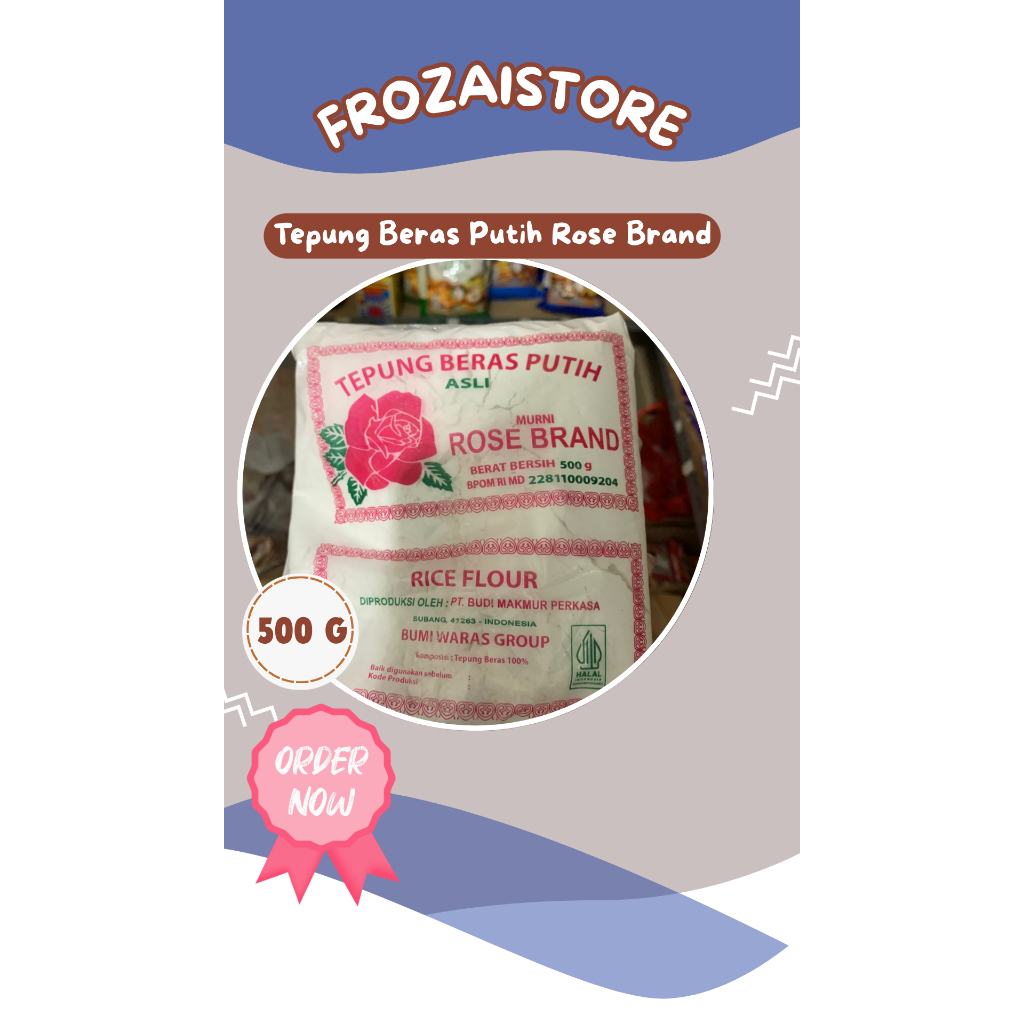 

Tepung Beras Rose Brand 500g