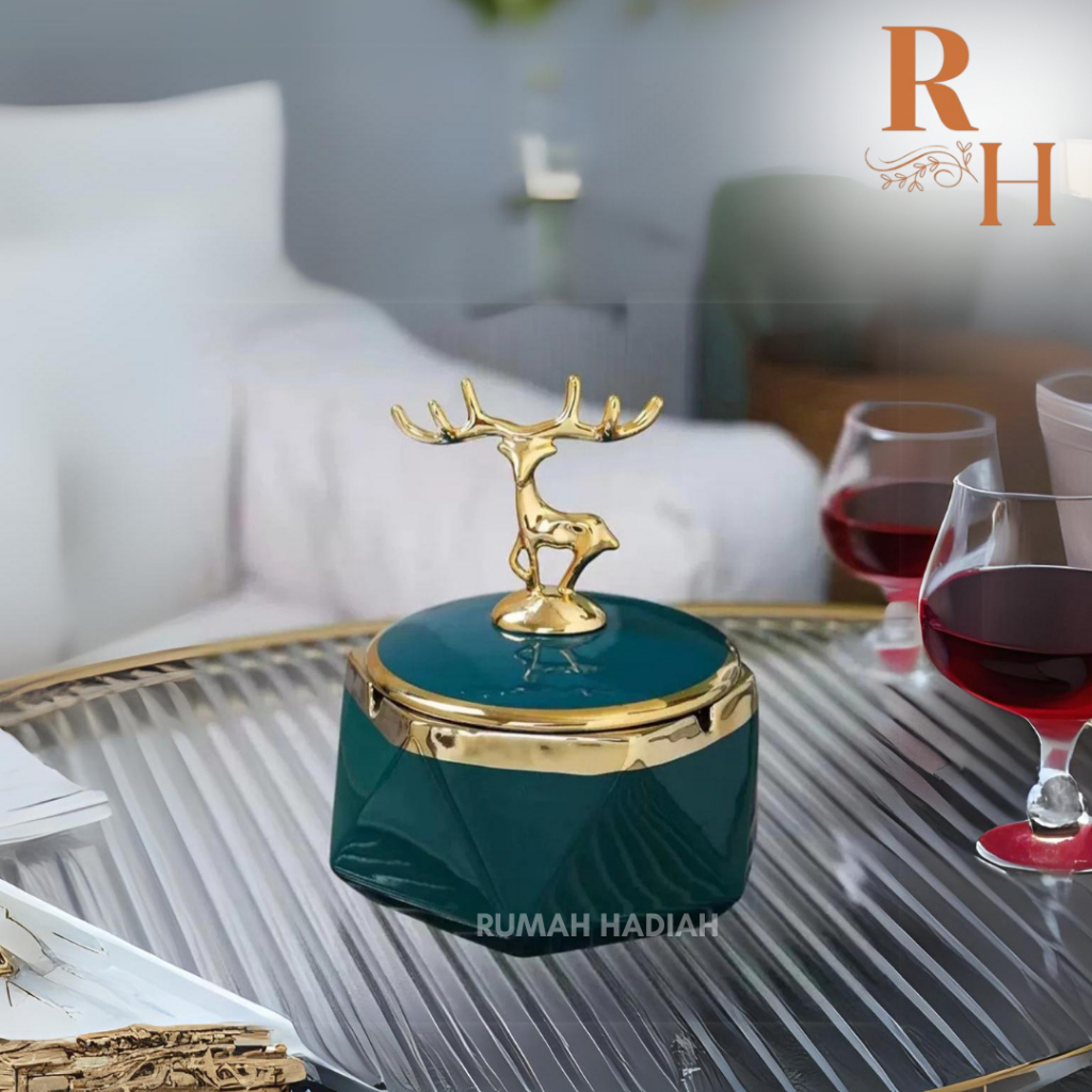 RUMAH HADIAH Asbak Keramik/Asbak Estetik/Asbak Rokok Keramik Mewah/Asbak Kreatif Meja Rumah Kantor /
