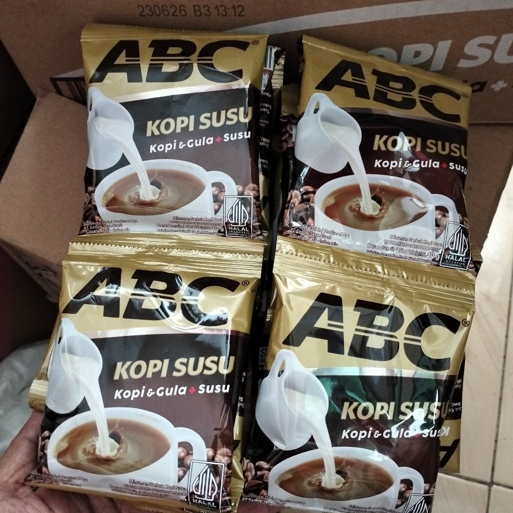 

Kopi ABC susu 3 in renteng isi 10 saset
