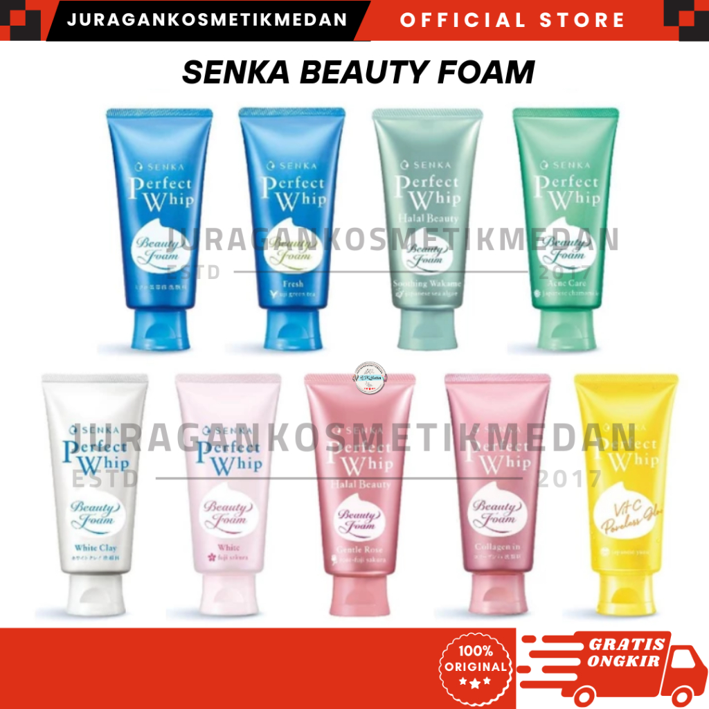 SENKA PERFECT WHIP BEAUTY FOAM SENKA CLEANSER SENKA COLLAGEN SENKA YUZU ACNE WAKAME FACIAL FOAM