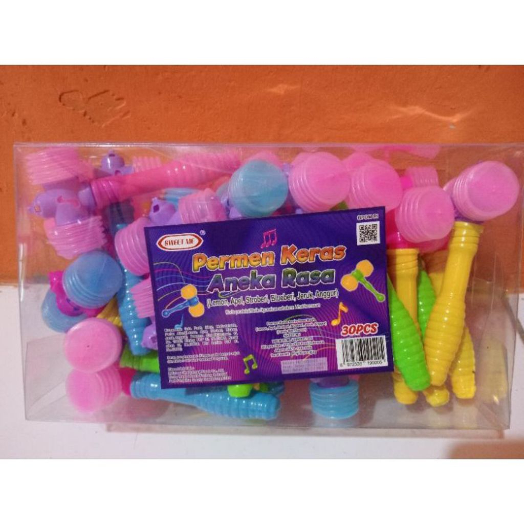 

Permen Keras Bentuk Palu Aneka Rasa Isi 30pcs