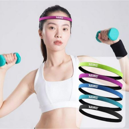 AOLIKES 2101 Headband Sport Bandana Karet Mini Pengikat Kepala Pria Wanita Olahraga Gym Fitness / Ha