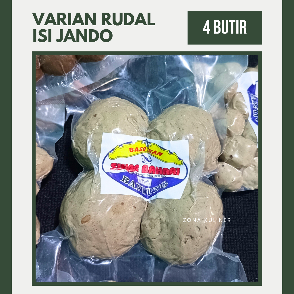 

Bakso Ikan Rudal Isi Jando - 4 Butir | Sinar Bahari Bandung