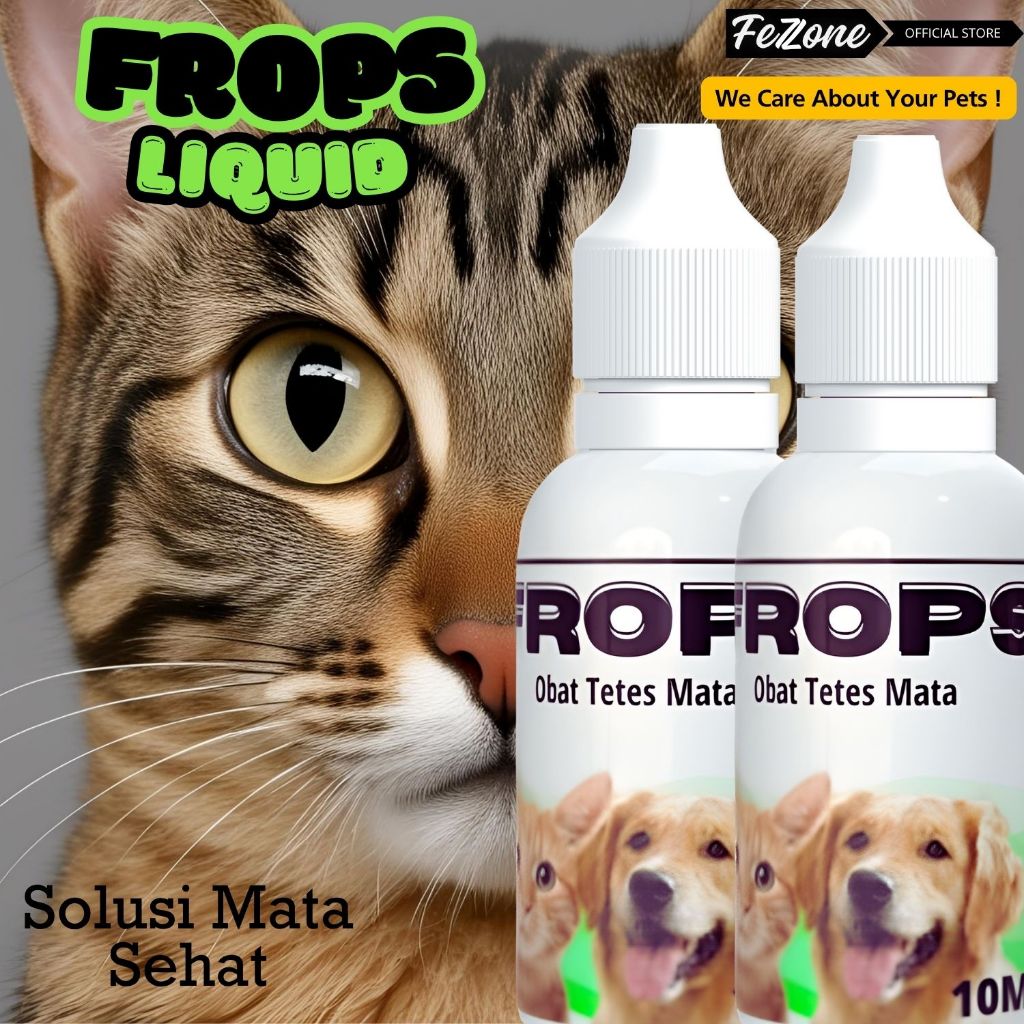 Frops Tetes Mata Obat Tetes Mata Kucing Atasi Belekan & Iritasi FEZONE