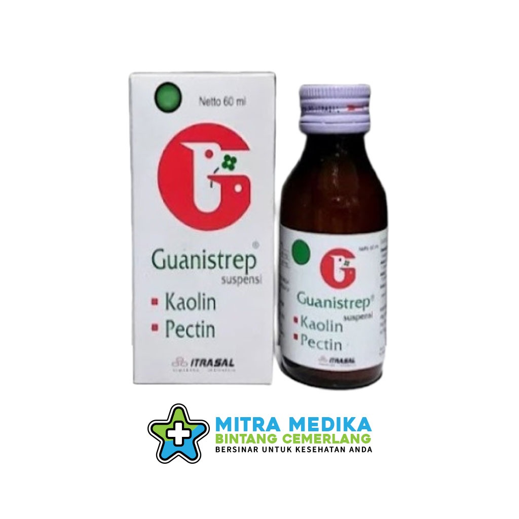 GUANISTREP SUSPENSI KAOLIN PECTIN (1 BOTOL)