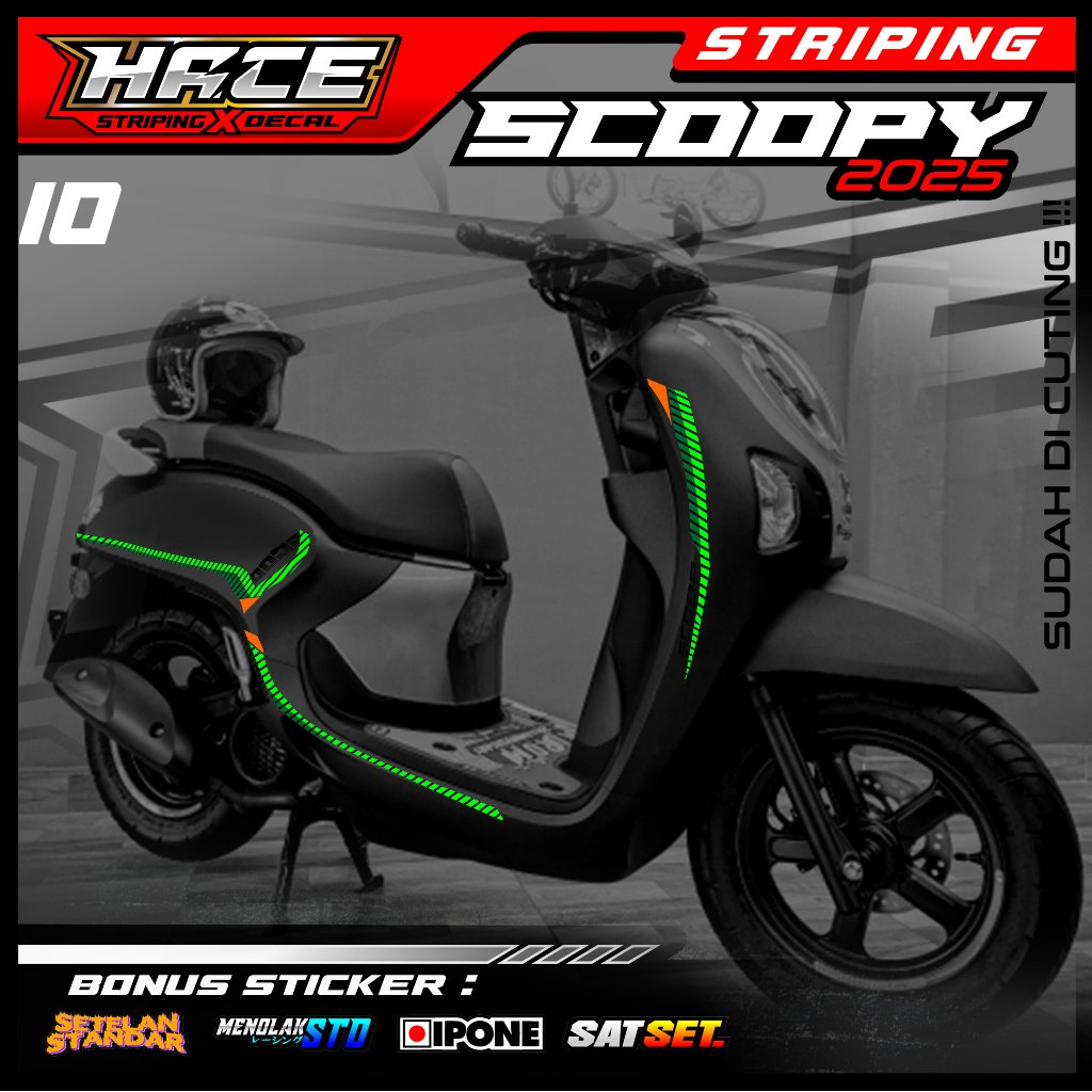 911 STRIPING STICKER SCOOPY NEW 2025 - STRIPING STICKER SCOOPY NEW 2025 SIMPLE