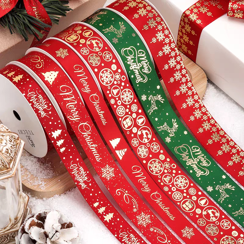 

(1roll10yard) pita satin natal pita natal premium pita satin premium pita merry christmas ribbon new