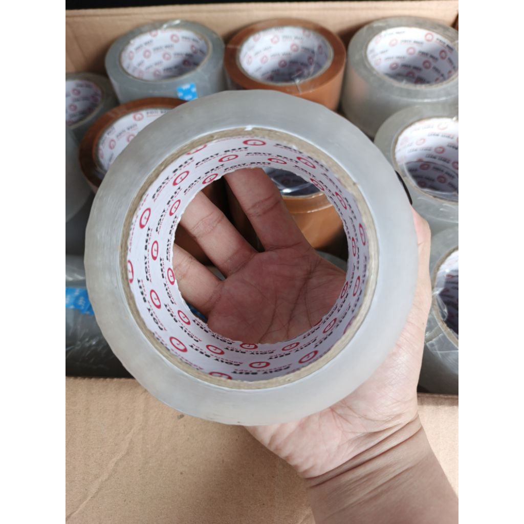 

Lakban Bening / Coklat Polybest 2 INCH Putih Transparan 48MM