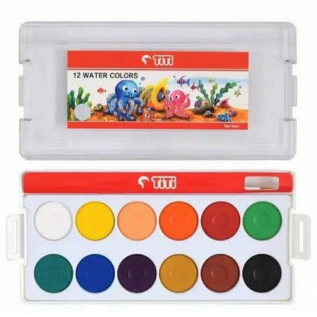 

TITI Water Colors Cat Air 12 warna / 24 warna - Set.