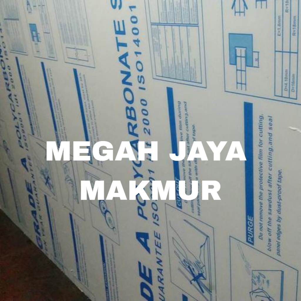 Polycarbonate Sheet Clear / Lembaran Polycarbonate Bening 4mm 122cm x 244cm