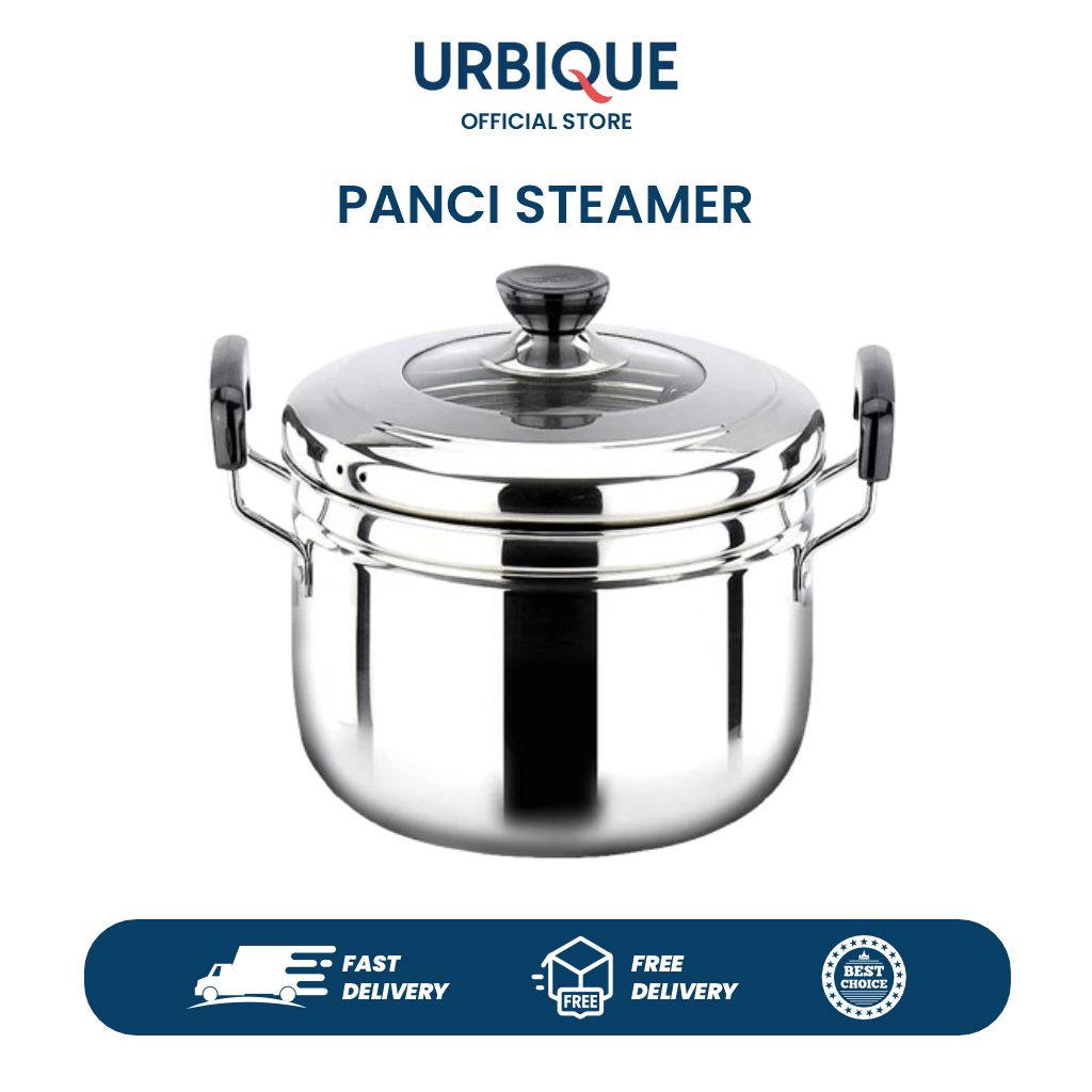 Panci Kukus Stainless Susun – Dandang Steamer Jumbo 27/30cm Bisa untuk Kompor Induksi