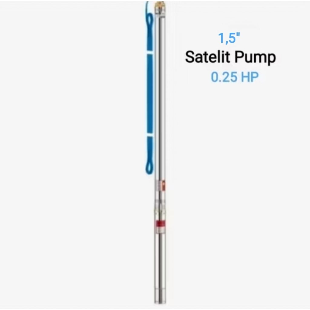 Pompa Celup Satelit 1,5" Inc 2SMDB 0.7/26 0.25 HP Mc Holland Submersible Pump Include Kabel