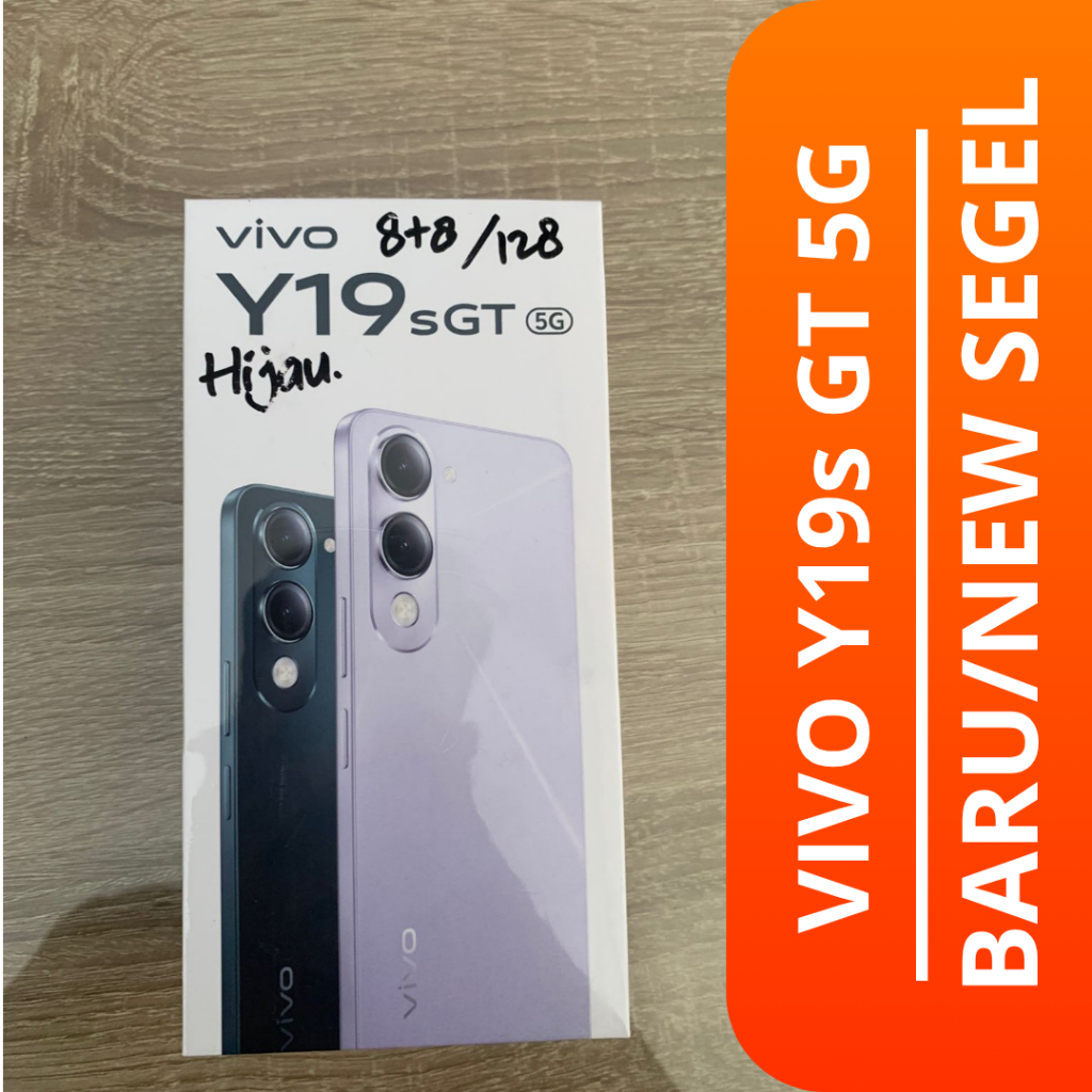 HP BARU VIVO Y19s GT 5G 8+8/128GB / VIVO Y19s GT 5G HP BARU / NEW SEGEL NO REPACK