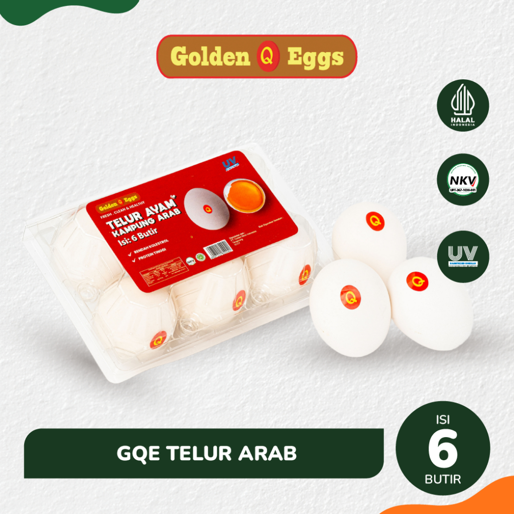 

GQE TELUR AYAM ARAB ISI 6 KEMASAN MIKA