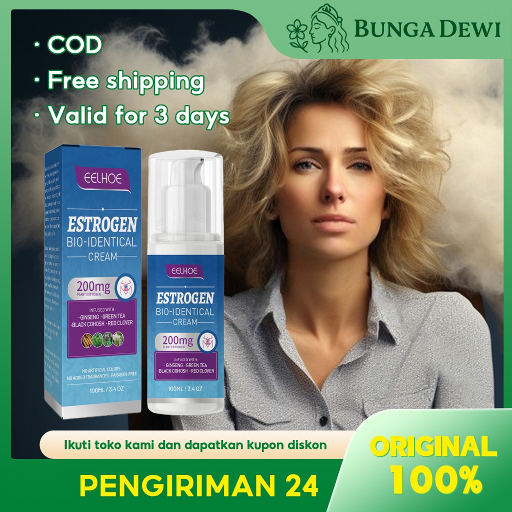 EELHOE Estrogen Bio-Identical Cream 100ml Menopausal Oestrogen Cream Estrogen Cream Estrogen Relief 