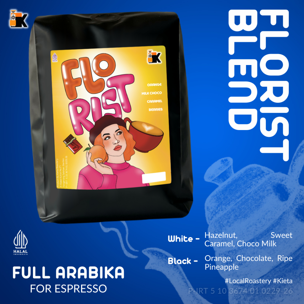 

Kieta Roastery - Biji Kopi Florist Blend 200g / Bubuk Arabica Roasted Coffee Bean Espresso Based