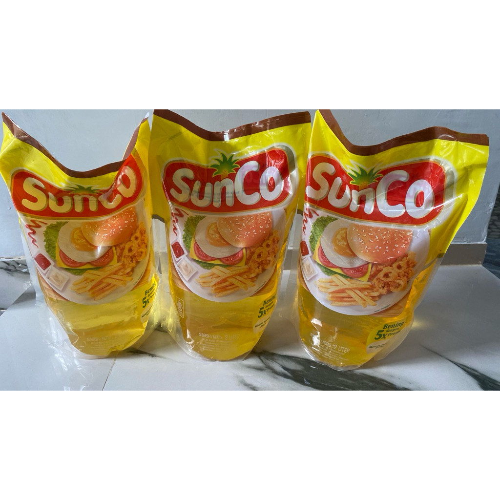 

minyak goreng sunco 2L bening&bersih