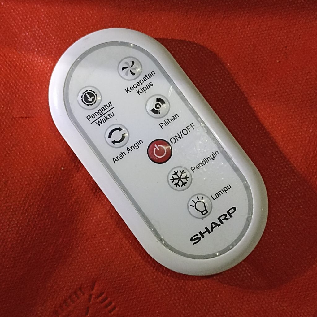 Remot Kipas Angin Air Cooler SHARP Second ORIGINAL