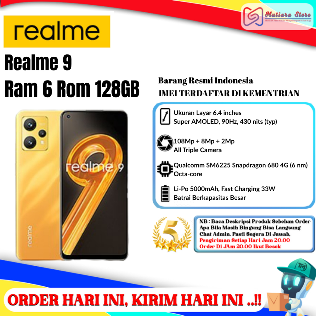 Realme 9 Ram 6 Rom128GB