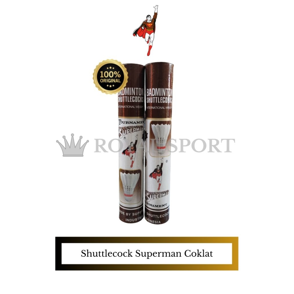 shuttlecock Superman Coklat