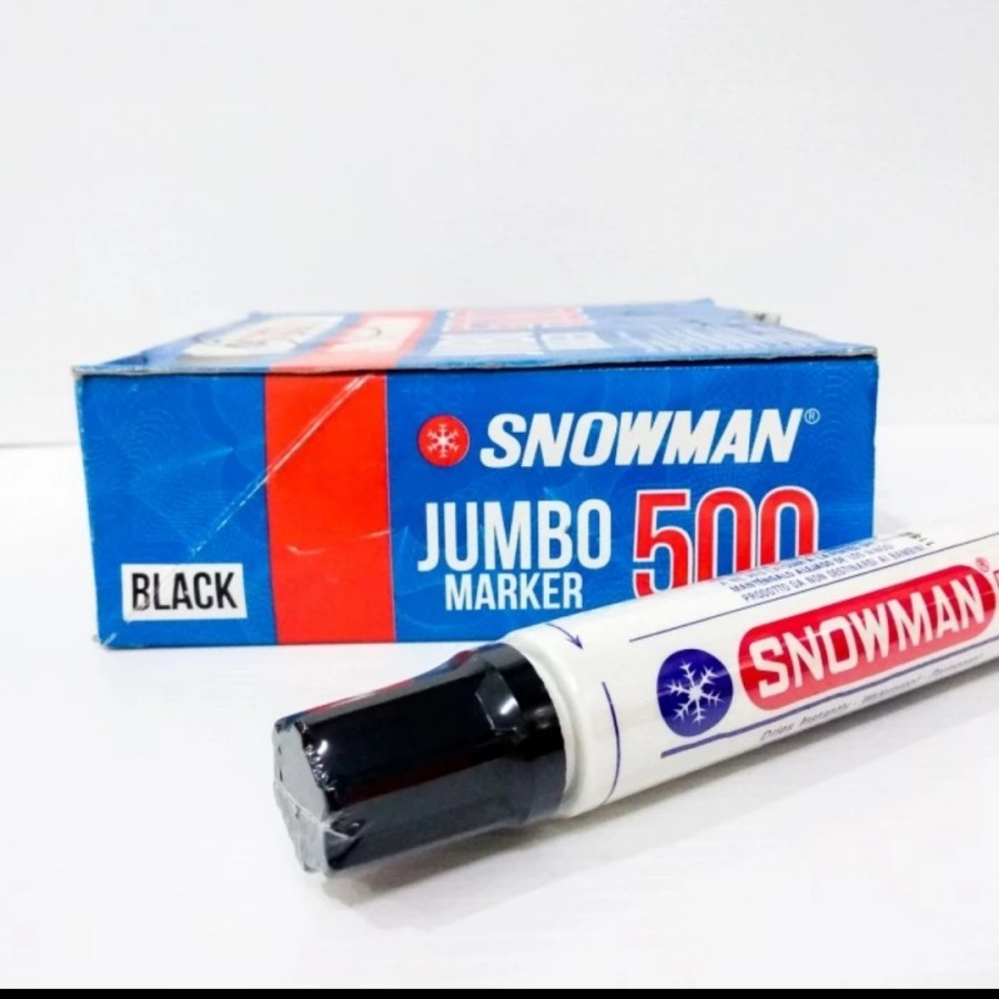 SPIDOL PERMANEN JUMBO SNOWMAN 500 / Spidol Permanen Anti Air Besar