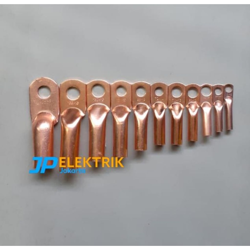 Kabel Skun Tembaga DTG 50 - 12 Skun Kabel Long Barrel 50mm Lubang Baut M12