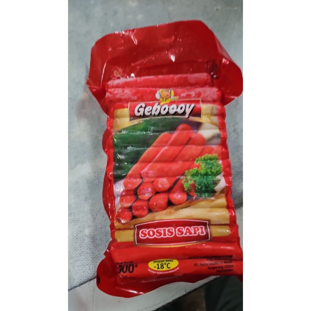 

GEBOOOY sosis sapi kemasan 800gr