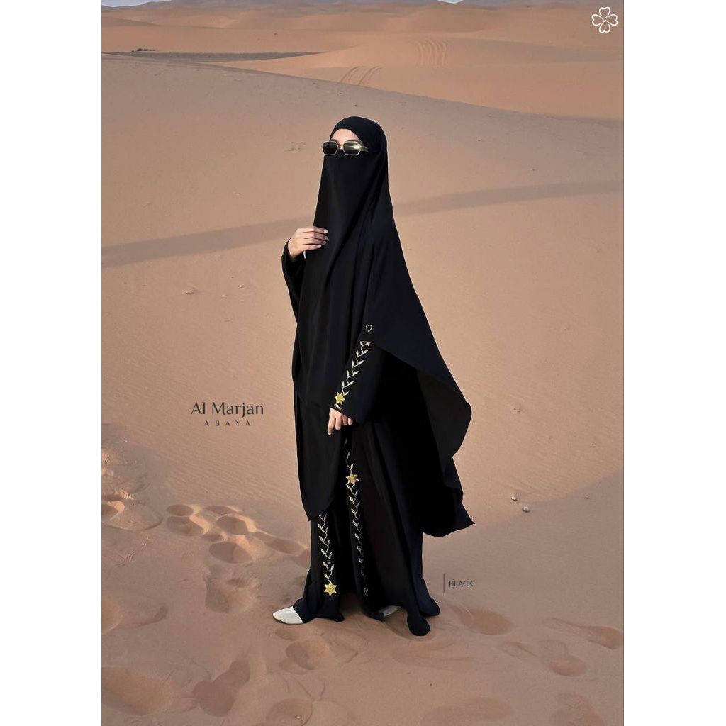 Abaya Al Marjan Set Fk by Ori Mahira | Abaya Set Fk Premium | Abaya Bordir
