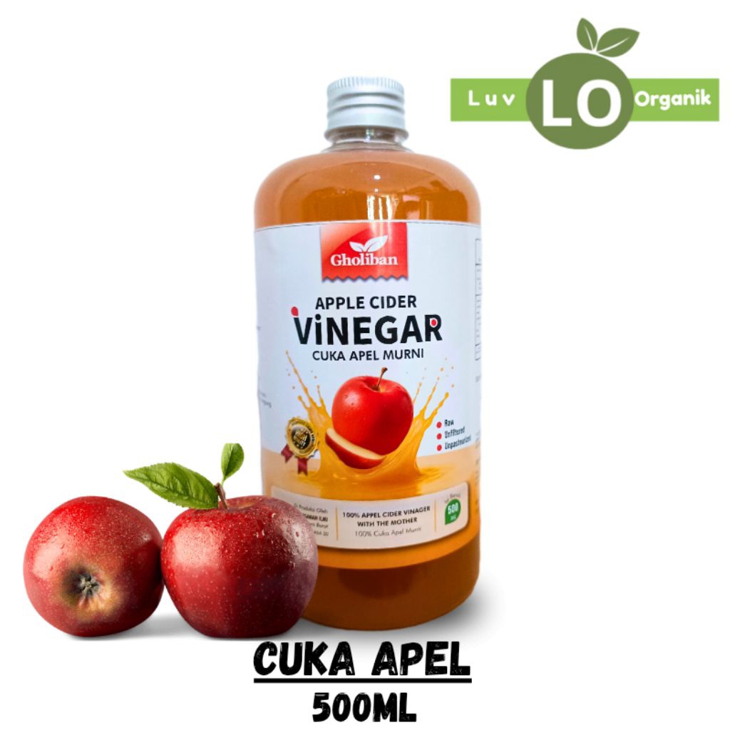 

Gholiban Apple Vinegar 500ml – Cuka Apel Murni 100%