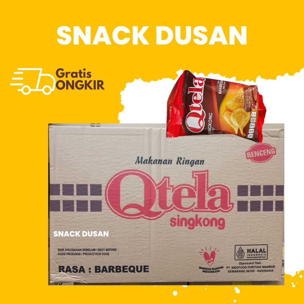 

[DUS] QTELA BARBEQUE BBQ RENCENG 1 DUS ISI 60PCS @23GR