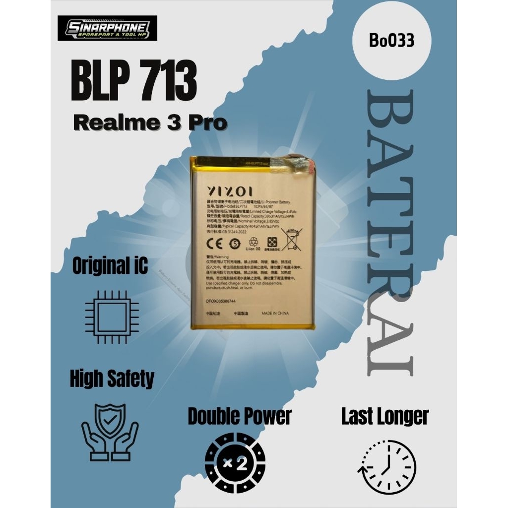 BATERAI BLP713 BATERAI REALME 3 PRO
