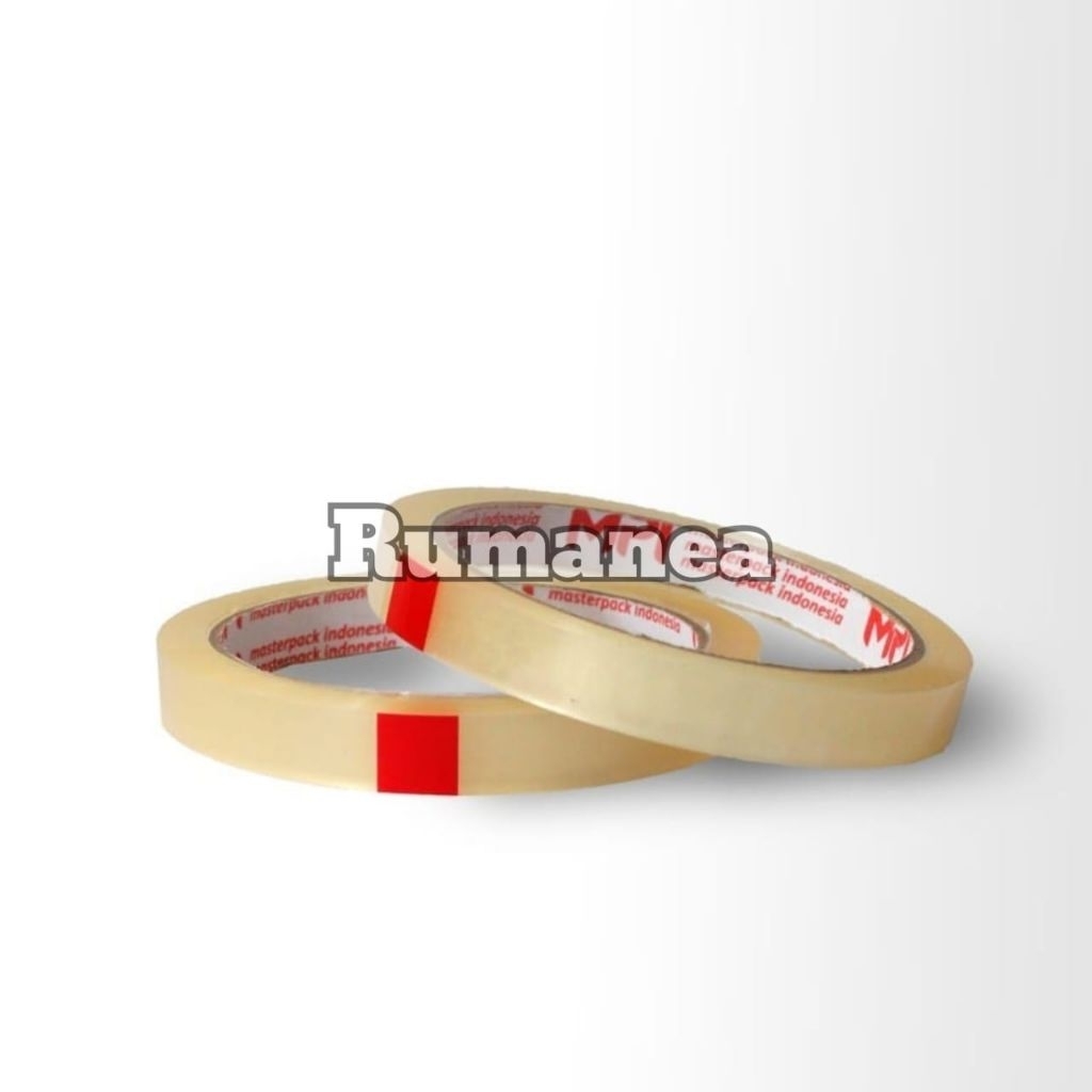 

Isolasi Lakban Kecil 12mm 72 Yard Selotip Warna Bening