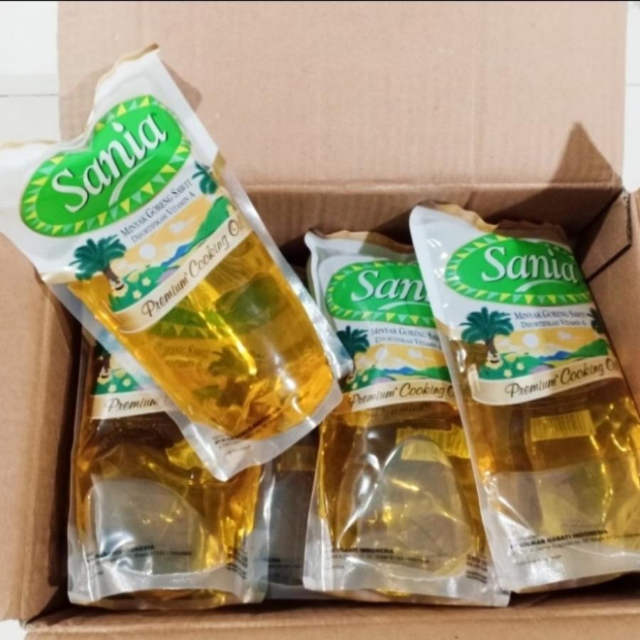

MINYAK GORENG SANIA 1LITER 1 KARTON ISI 12 POUCH