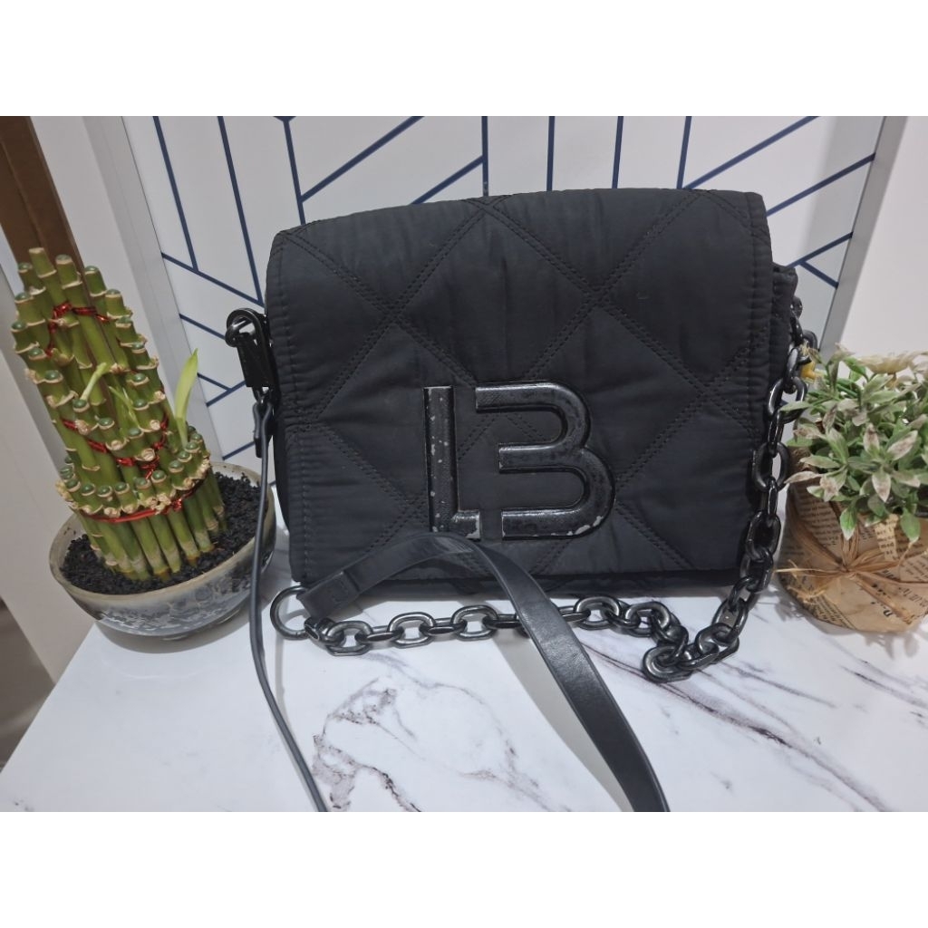 SOLD OUT  bimba y lola nylon black byl preloved kolpri authentic