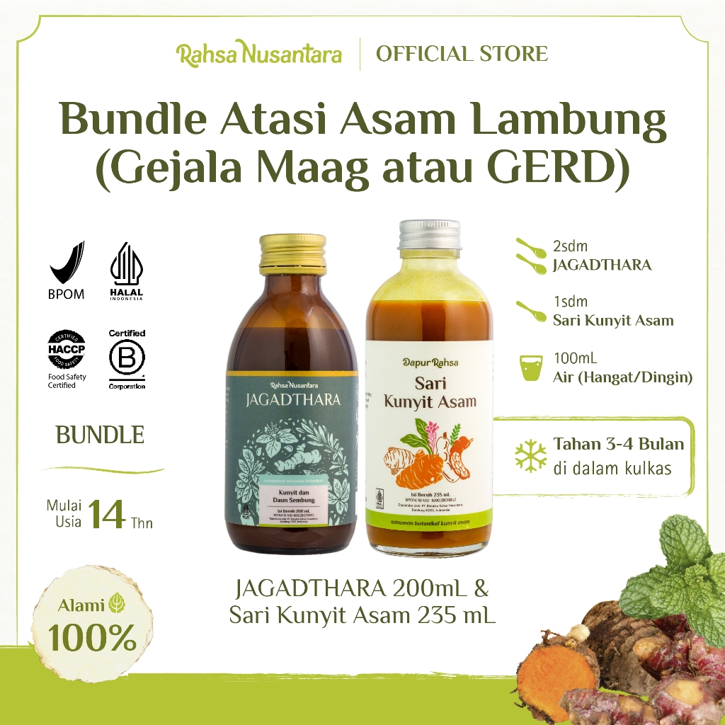 

Bundle Herbal Atasi Asam Lambung by Rahsa Nusantara | BPOM & Halal