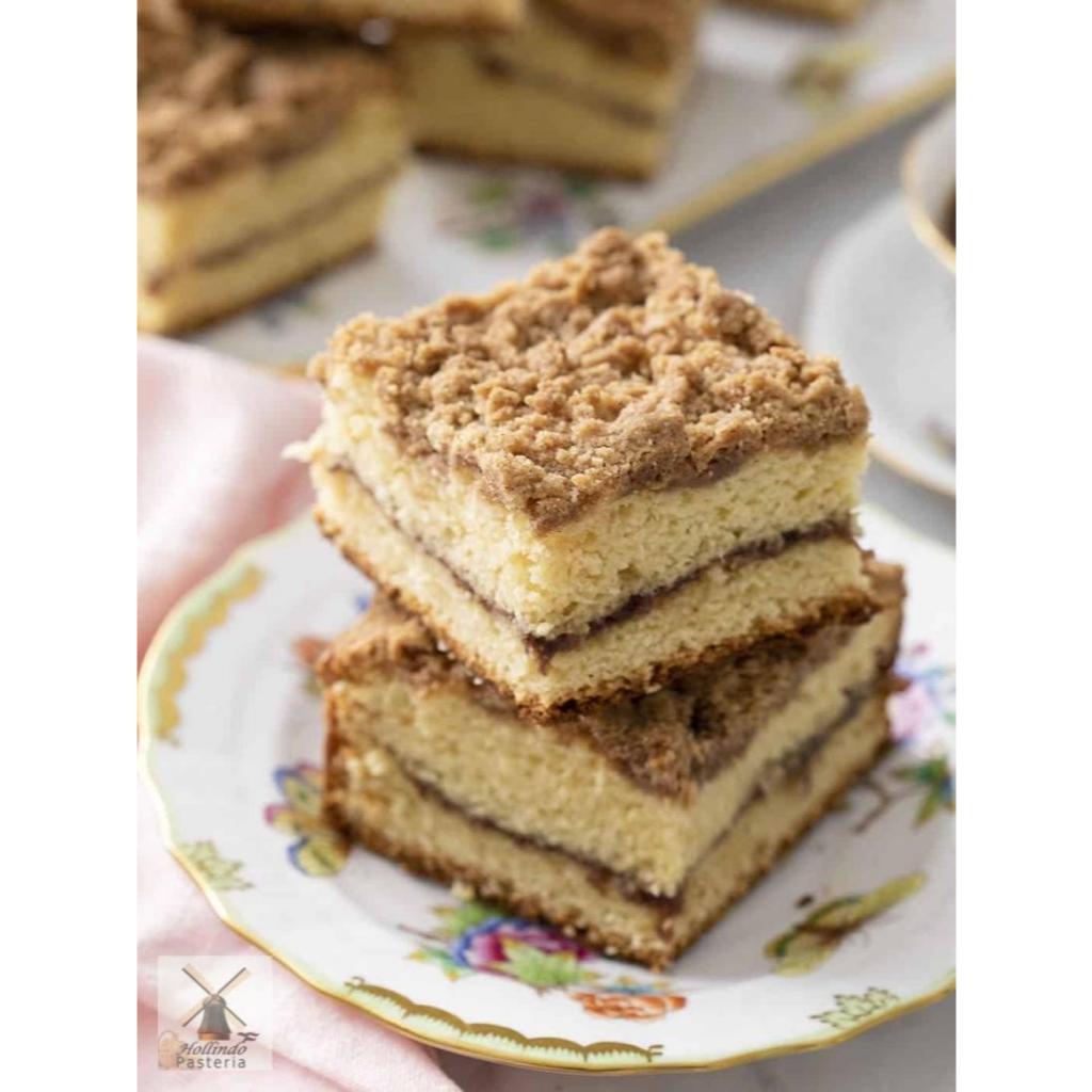 

German Cinnamon Layered Streusel Coffee Cake 20cm x 20cm