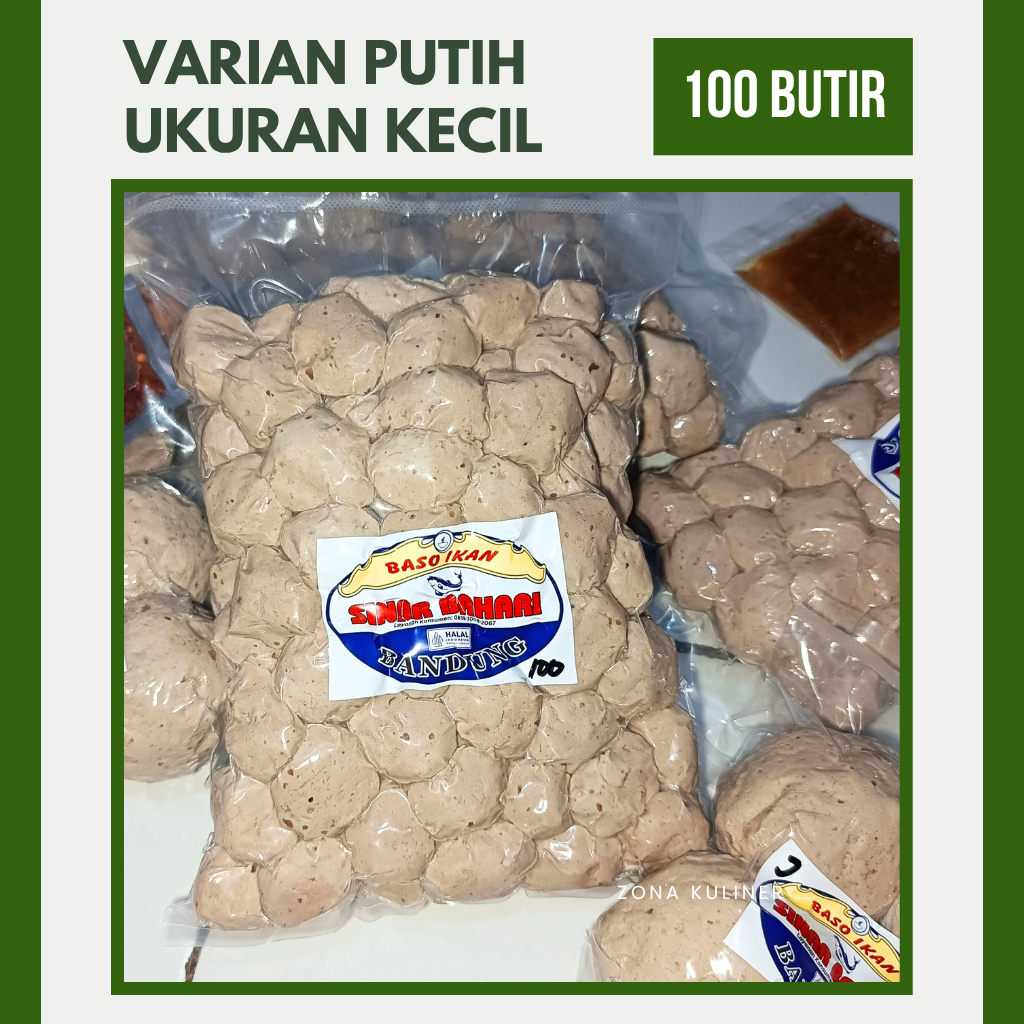 

Bakso Ikan Kecil 100 Butir Varian Putih | Sinar Bahari