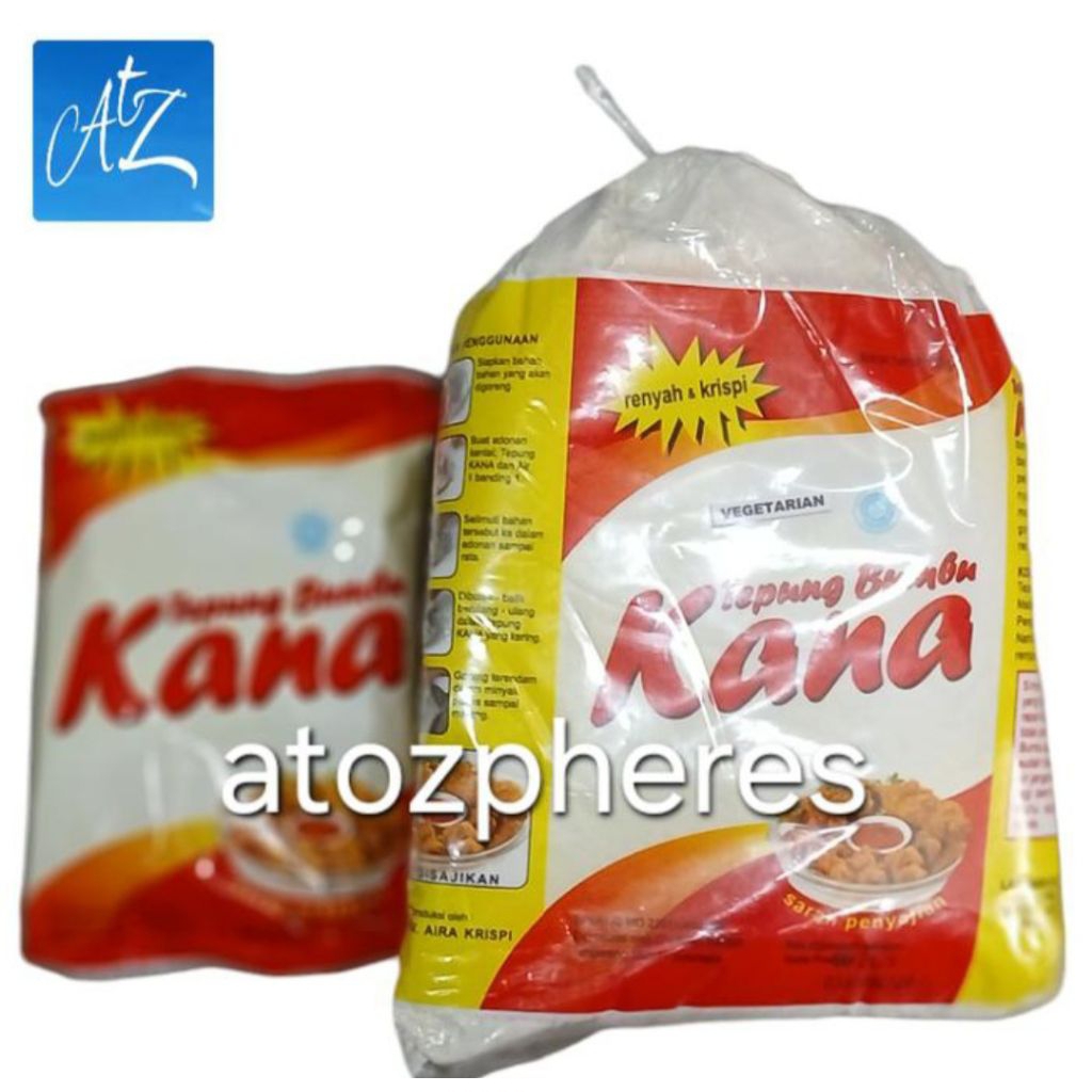 

Tepung bumbu goreng siap pakai renyah krispi halal MUI VEGETARIAN Kana 80g 800g