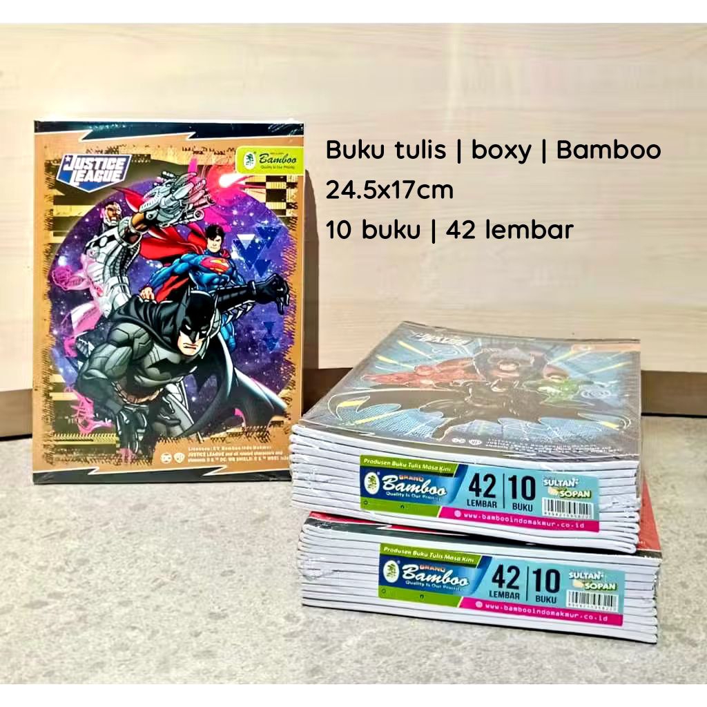 

[10 buku ] buku tulis boxy merek Bamboo 42lembar